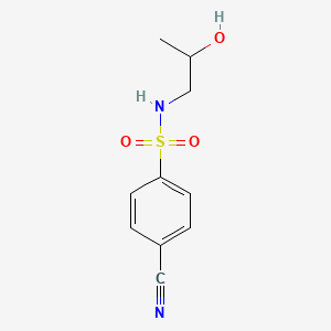 molecular formula C10H12N2O3S B1184993 4-cyano-N-(2-hydroxypropyl)benzenesulfonamide 
