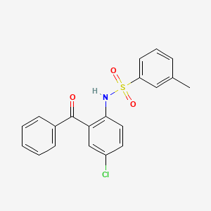 molecular formula C20H16ClNO3S B1184995 N-(2-benzoyl-4-chlorophenyl)-3-methylbenzenesulfonamide 