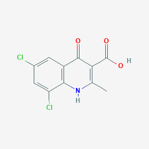 6,8-Dichloro-4-hydroxy-2-methylquinoline-3-carboxylic acid