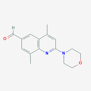 4,8-Dimethyl-2-morpholinoquinoline-6-carbaldehyde