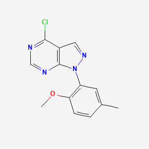 4-Chloro-1-(2-methoxy-5-methylphenyl)-1H-pyrazolo[3,4-d]pyrimidine