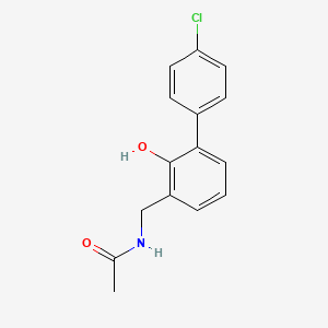 N-[[3-(4-chlorophenyl)-2-hydroxyphenyl]methyl]acetamide