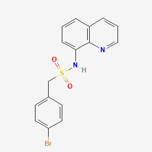 molecular formula C16H13BrN2O2S B1185007 (4-bromophenyl)-N-(8-quinolinyl)methanesulfonamide 