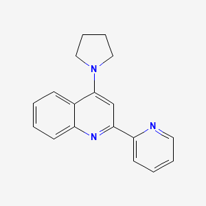 2-(Pyridin-2-yl)-4-(pyrrolidin-1-yl)quinoline