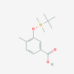 3-{[tert-Butyl(dimethyl)silyl]oxy}-4-methylbenzoic acid