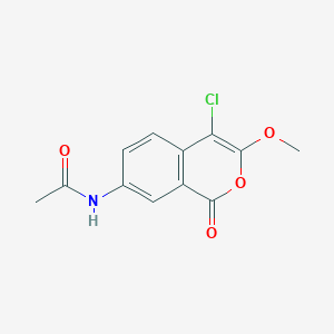 N-(4-Chloro-3-methoxy-1-oxo-1H-isochromen-7-yl)acetamide