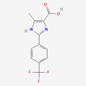 4-Methyl-2-(4-(trifluoromethyl)phenyl)-1H-imidazole-5-carboxylic acid