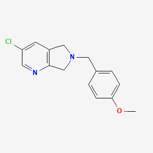 3-chloro-6-(4-methoxybenzyl)-6,7-dihydro-5H-pyrrolo[3,4-b]pyridine