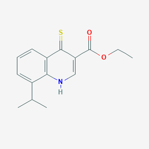 Ethyl 8-isopropyl-4-thioxo-1,4-dihydroquinoline-3-carboxylate