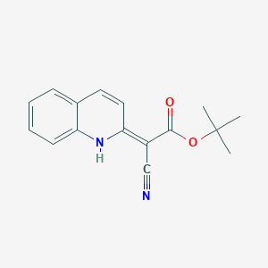 tert-Butyl 2-cyano-2-(quinolin-2(1H)-ylidene)acetate