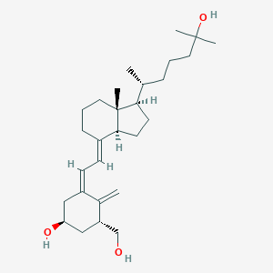 molecular formula C28H46O3 B118504 (1R)-25-hydroxy-1-(hydroxymethyl)vitamin D3/(1R)-25-hydroxy-1-(hydroxymethyl)cholecalciferol CAS No. 142508-68-7