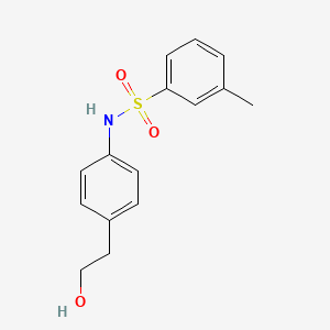 molecular formula C15H17NO3S B1185051 N-[4-(2-hydroxyethyl)phenyl]-3-methylbenzenesulfonamide 