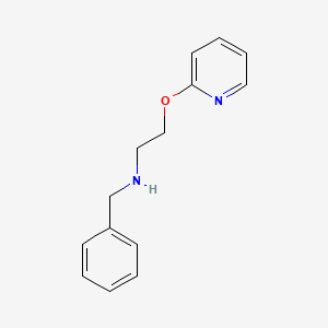 molecular formula C14H16N2O B1185075 N-benzyl-N-[2-(2-pyridinyloxy)ethyl]amine 