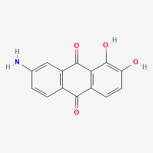 molecular formula C14H9NO4 B1185083 7-Amino-1,2-dihydroxyanthra-9,10-quinone 