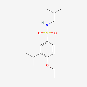 molecular formula C15H25NO3S B1185086 4-ethoxy-N-isobutyl-3-isopropylbenzenesulfonamide 