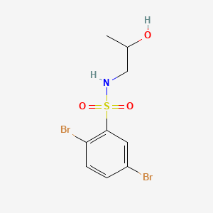 2,5-dibromo-N-(2-hydroxypropyl)benzenesulfonamide