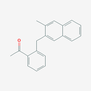 1-{2-[(3-Methylnaphthalen-2-yl)methyl]phenyl}ethan-1-one