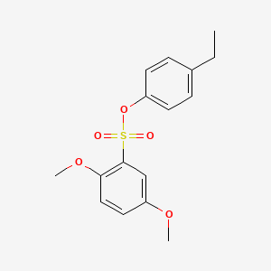 molecular formula C16H18O5S B1185099 4-Ethylphenyl 2,5-dimethoxybenzenesulfonate 