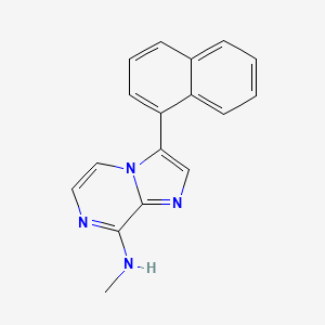 Imidazo[1,2-a]pyrazin-8-amine, N-methyl-3-(1-naphthalenyl)-