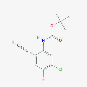 Tert-butyl (5-chloro-2-ethynyl-4-fluorophenyl)carbamate