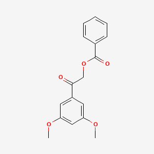 molecular formula C17H16O5 B1185116 2-(3,5-Dimethoxyphenyl)-2-oxoethyl benzoate 