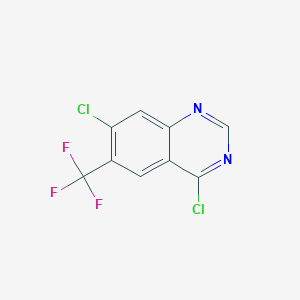 molecular formula C9H3Cl2F3N2 B11851183 4,7-Dichloro-6-(trifluoromethyl)quinazoline CAS No. 1698027-38-1