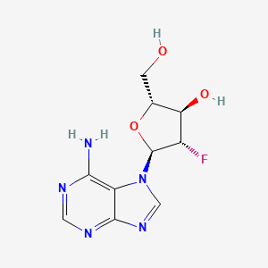 (2R,3R,4S,5S)-5-(6-Amino-7H-purin-7-yl)-4-fluoro-2-(hydroxymethyl)tetrahydrofuran-3-ol