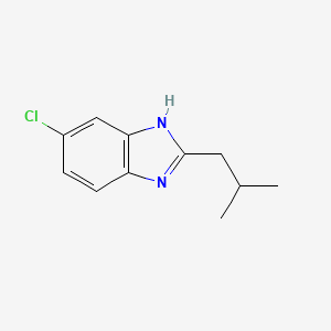 molecular formula C11H13ClN2 B1185148 5-chloro-2-isobutyl-1H-benzimidazole 