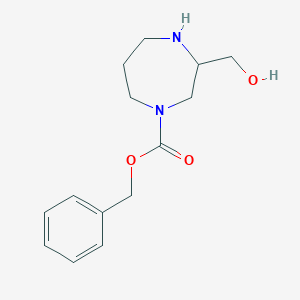 Benzyl 3-(hydroxymethyl)-1,4-diazepane-1-carboxylate