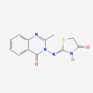 2-((2-Methyl-4-oxoquinazolin-3(4H)-yl)amino)thiazol-4(5H)-one