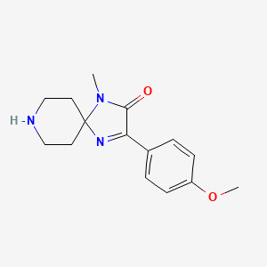 3-(4-Methoxyphenyl)-1-methyl-1,4,8-triazaspiro[4.5]dec-3-en-2-one