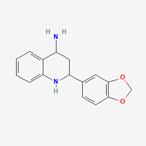 2-(Benzo[D][1,3]dioxol-5-YL)-1,2,3,4-tetrahydroquinolin-4-amine