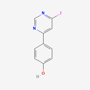 4-(6-Iodopyrimidin-4-yl)phenol
