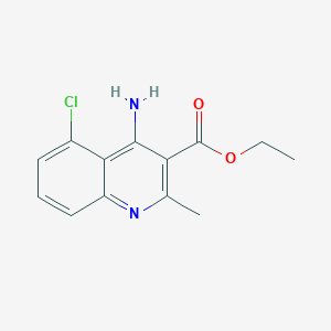 Ethyl 4-amino-5-chloro-2-methylquinoline-3-carboxylate