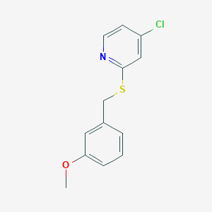 4-Chloro-2-((3-methoxybenzyl)thio)pyridine