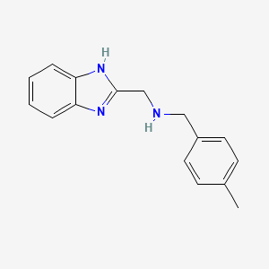 molecular formula C16H17N3 B1185182 1H-benzimidazol-2-yl-N-(4-methylbenzyl)methanamine 