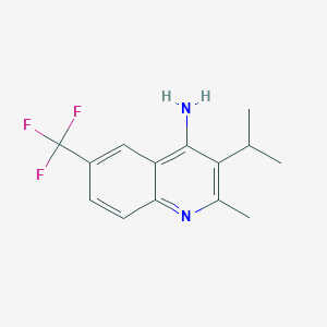 3-Isopropyl-2-methyl-6-(trifluoromethyl)quinolin-4-amine