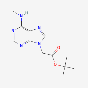 molecular formula C12H17N5O2 B11851878 tert-Butyl [6-(methylamino)-9H-purin-9-yl]acetate CAS No. 918334-35-7