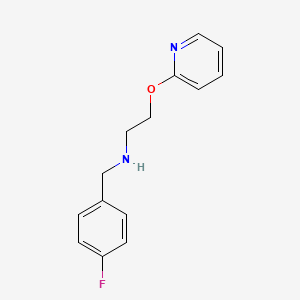 molecular formula C14H15FN2O B1185190 N-(4-fluorobenzyl)-2-(pyridin-2-yloxy)ethanamine 
