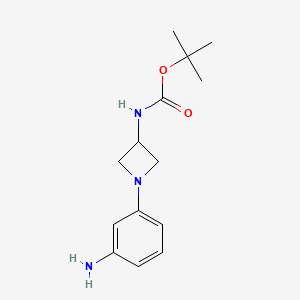 tert-Butyl (1-(3-aminophenyl)azetidin-3-yl)carbamate