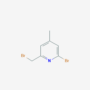 2-Bromo-6-(bromomethyl)-4-methylpyridine