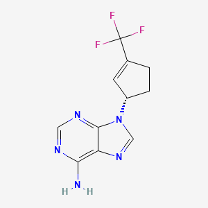 9-[(1S)-3-(Trifluoromethyl)cyclopent-2-en-1-yl]-9H-purin-6-amine