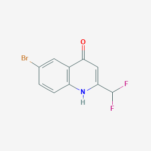 molecular formula C10H6BrF2NO B11852048 6-Bromo-2-(difluoromethyl)quinolin-4(1H)-one 