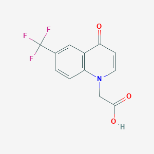 2-(4-Oxo-6-(trifluoromethyl)quinolin-1(4H)-yl)acetic acid