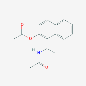 1-[1-(Acetylamino)ethyl]naphthalen-2-yl acetate