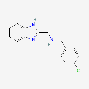 1H-benzimidazol-2-yl-N-(4-chlorobenzyl)methanamine