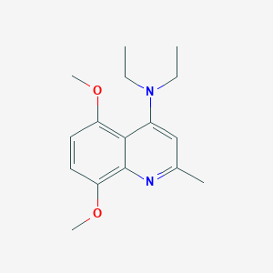 molecular formula C16H22N2O2 B11852276 N,N-Diethyl-5,8-dimethoxy-2-methylquinolin-4-amine CAS No. 66890-14-0