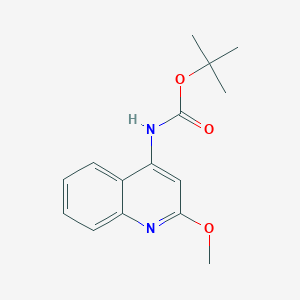 molecular formula C15H18N2O3 B11852287 tert-Butyl (2-methoxyquinolin-4-yl)carbamate 