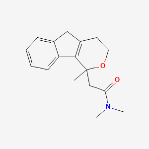 N,N-Dimethyl-2-(1-methyl-1,3,4,5-tetrahydroindeno[1,2-c]pyran-1-yl)acetamide