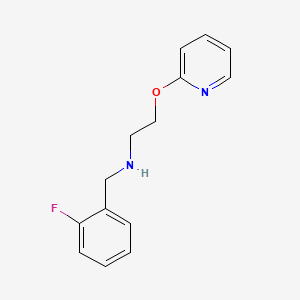 molecular formula C14H15FN2O B1185232 N-(2-fluorobenzyl)-2-(pyridin-2-yloxy)ethanamine 